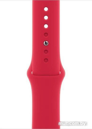 Умные часы Apple Watch Series 8 45 мм (алюминиевый корпус, красный/красный, спортивный силиконовый ремешок)