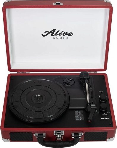 Виниловый проигрыватель Alive Audio Glam Cherry