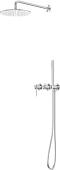Душевая система Abber Wasser Kreis 316 AF8118BST (сталь брашированная)