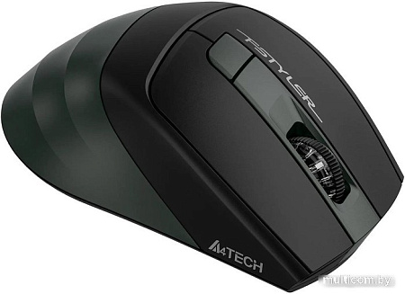 Мышь A4Tech Fstyler FB35S (черный/темно-зеленый)