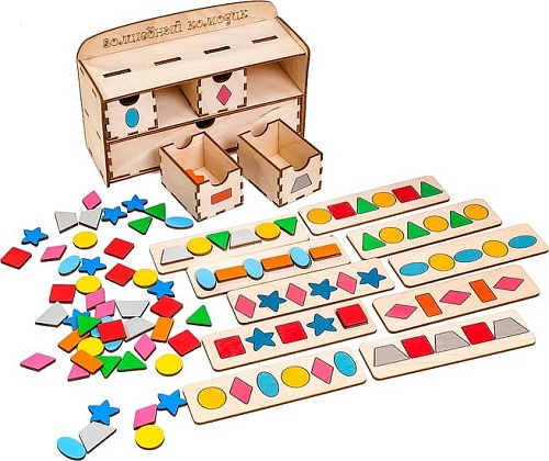 Сортер Smile Decor Волшебный комодик А004