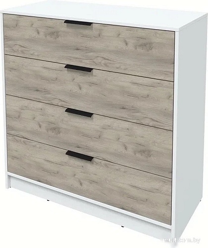 Комод Интерлиния Концепт КТ-К100 (дуб серый/белый платинум)