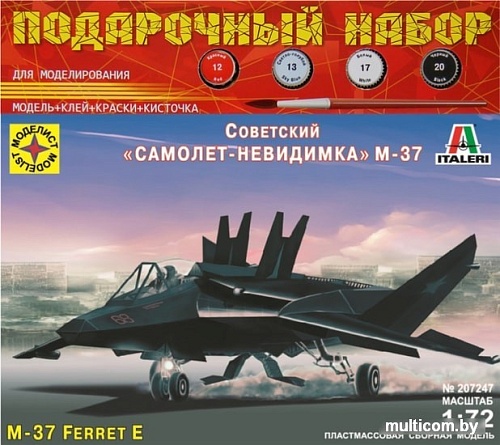 Сборная модель Моделист Советский самолет-невидимка М-37 ПН207247