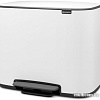 Brabantia Bo Pedal Bin 11л + 23л (белый)