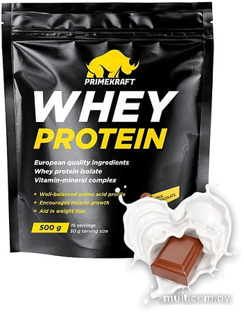 Протеин Prime Kraft Whey Protein с витаминами и минералами (500г, молочный шоколад)