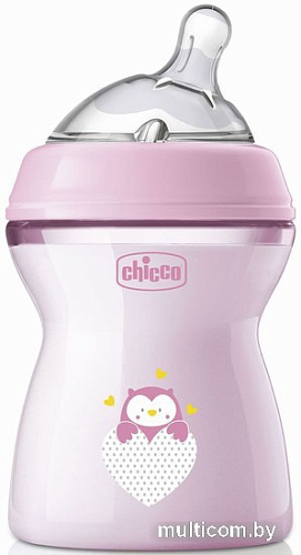 Бутылочка для кормления Chicco Nursery Natural Feeling 00081323100000 (250 мл, розовый)