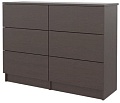 Комод Горизонт Нео 1050 6 ящиков (венге)