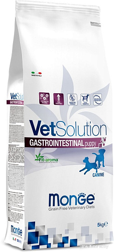 Сухой корм для собак Monge Vet Solution Gastrointestinal При заболеваниях жкт 5 кг