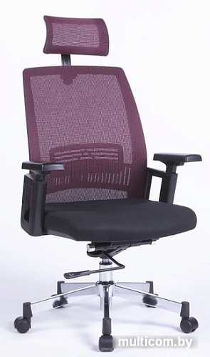 Кресло LoftyHome Agreement (черный/бордовый)