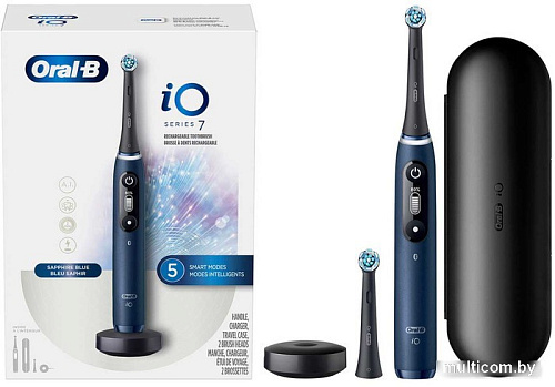 Электрическая зубная щетка Oral-B iO7 (magnetic blue sapphire)