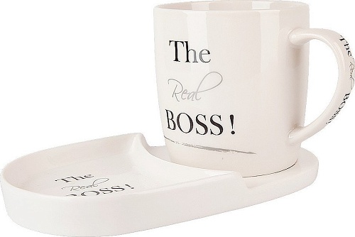Чашка с блюдцем Nouvelle The Real Boss 0440013