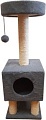 Комплекс Cat House На ножках 1.05 (сизаль серый)