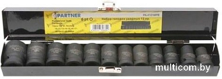 Набор торцевых головок Partner PA-4121MPB (12 предметов)