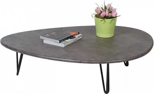Журнальный столик Калифорния мебель Дадли (серый бетон)