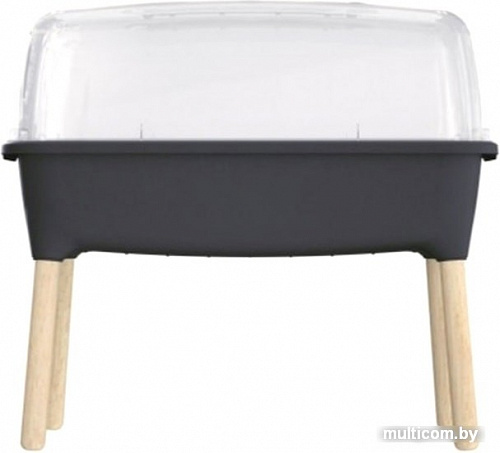 Prosperplast Planter Wood High Set на ножках ISEW780H-S433 (антрацит)