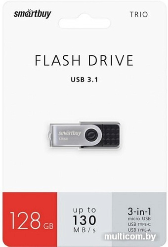 USB Flash Smart Buy TRIO 3-in-1 OTG 128GB