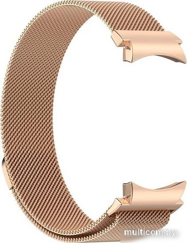 Браслет Rumi Milanese loop металлический для Samsung Galaxy Watch4/5/6 (20 мм, красное золото)