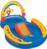 Надувной бассейн Intex Rainbow Ring Play Center 297x193x135 (57453)