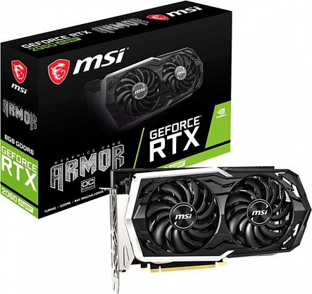 Видеокарта MSI GeForce RTX 2060 Super Armor OC 8GB GDDR6