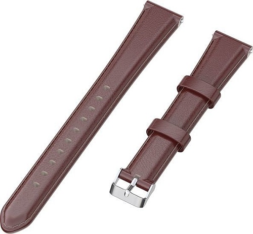 Ремешок Rumi кожаный Slim 20 мм (коричневый)