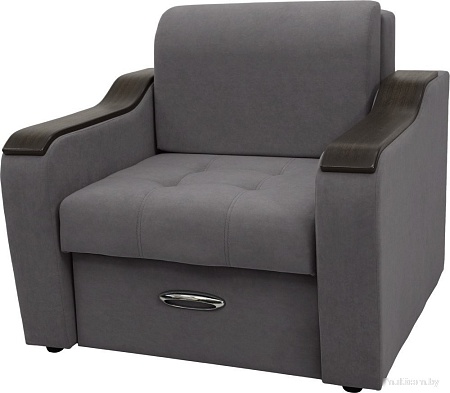 Кресло Сириус Лидер-3 НПБ 105x110 (Eva 07 велюр темно-серый)