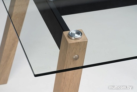 Обеденный стол Norden Кристалл (массив гевеи/стекло) P186GT-HS237