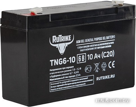 Тяговый аккумулятор Rutrike TNG6-10 (10 А·ч)
