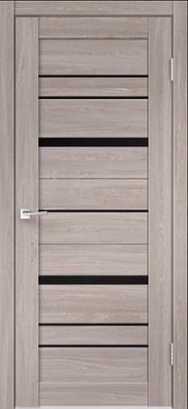 Межкомнатная дверь Velldoris Eco Flex City 2 60x200 (дуб анкор нордик/лакобель черное)