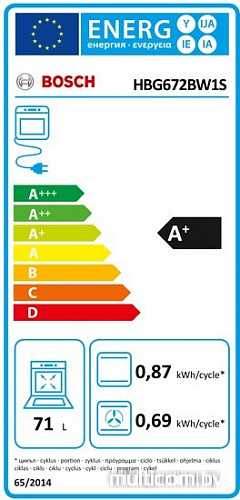 Духовой шкаф Bosch HBG672BW1S