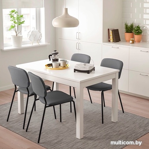 Стул Ikea Карл-Ян 403.578.18 (темно-серый/кабуса темно-серый)