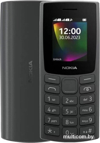 Кнопочный телефон Nokia 106 (2023) Dual SIM TA-1564 (угольный)