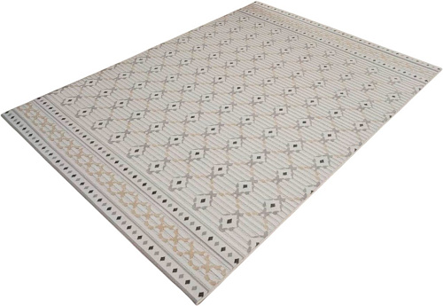 Ковер для жилой комнаты Radjab Carpet Сканди Сизаль Прямоугольник 10706A 12245RK (2x2.9, Grii/Krem)