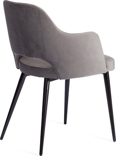 Стул с подлокотниками TetChair Valkyria mod. 718 (серый barkhat 26/черный)