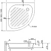 Душевой поддон RGW BP/CL-S-A 80x80