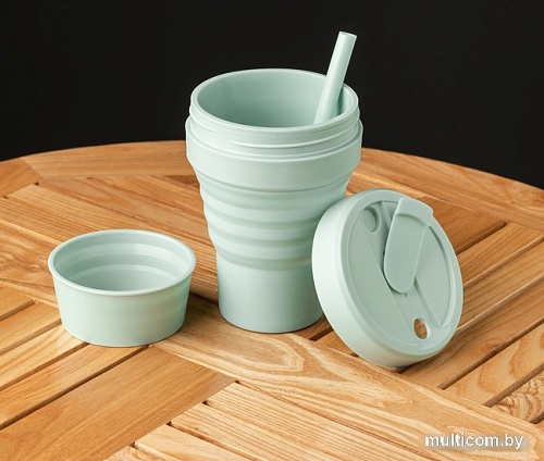 Многоразовый стакан Collapsible 473 мл (небесная лазурь)