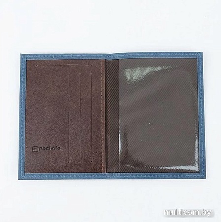 Обложка на документы Poshete 604-119NPK-NBW (синий)