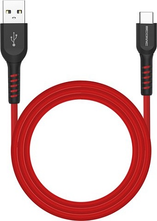 Кабель Atomic Flexstick Robust 30.316 USB Type-A - USB Type-C (1.5 м, черный/красный)
