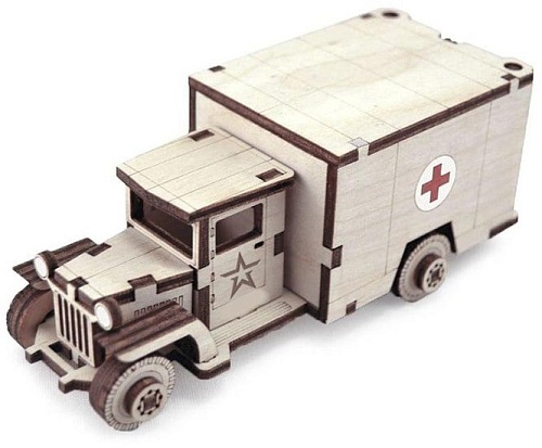 3Д-пазл Армия России Грузовичок Медицинский TY339-A25