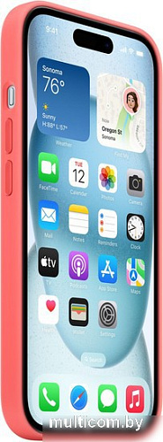 Чехол для телефона Apple MagSafe Silicone Case для iPhone 15 Plus (гуава)