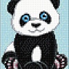 Алмазная мозаика Wizardi Панда WD303