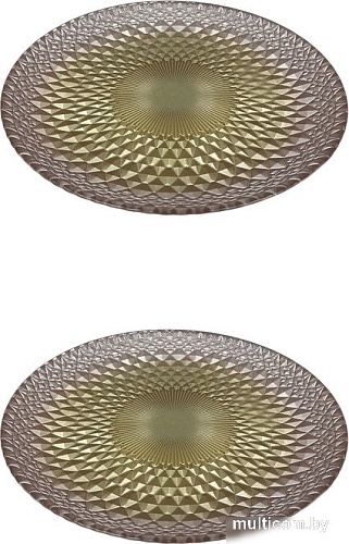 Набор тарелок Akcam Барокко Голд 15768/2 (21см)