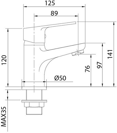 Смеситель Milardo Helic HELSB00M01