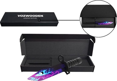 Нож игрушечный VozWooden М9 Bayonet. Цифровой Всплеск 1001-0419