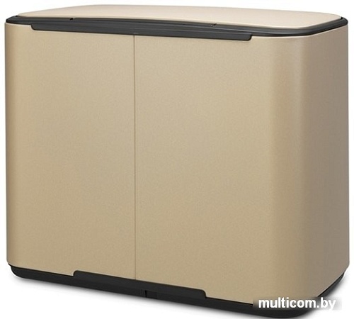 Brabantia Bo Pedal Bin 3 x 11л (минерально-золотой)