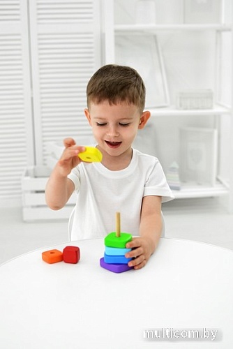 Пирамидка Mega Toys Квадрат 60206