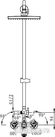 Душевая система Kaiser 57188