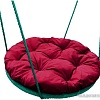 Подвесные качели M-Group Гнездо в оплетке 1.2м 17069902 (бордовая подушка)