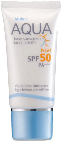 Крем солнцезащитный Mistine Aqua Base Sunscreen Facial Cream SPF 50 PA+++ (20 г)