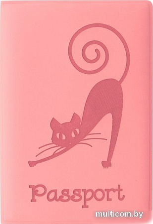 Обложка для паспорта Staff Кошка 237615 (персиковый)