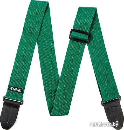 Ремень для гитары Dunlop Manufacturing D07-01RG Poly Strap Green